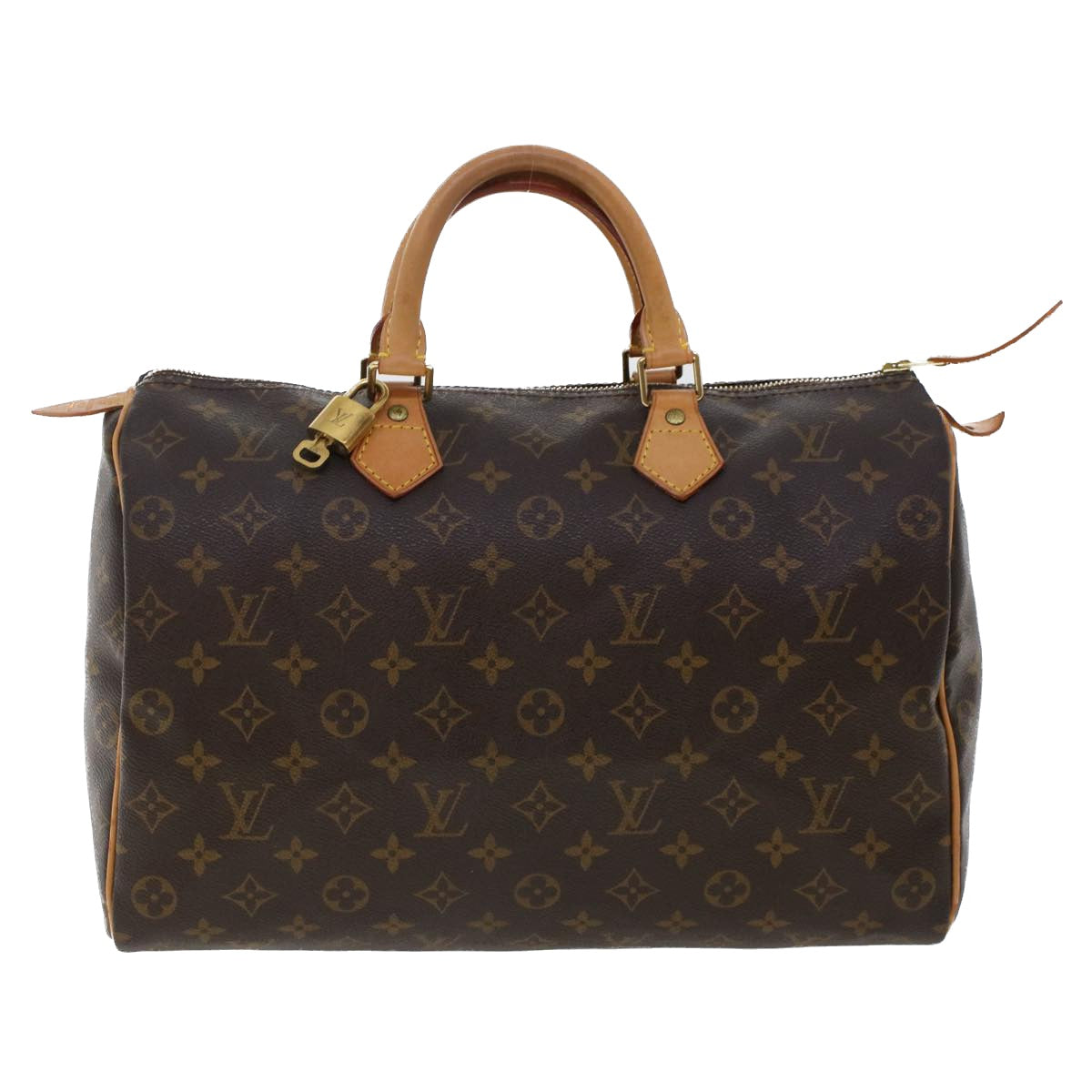 LOUIS VUITTON Monogram Speedy 35 Hand Bag M41524 LV Auth 49460