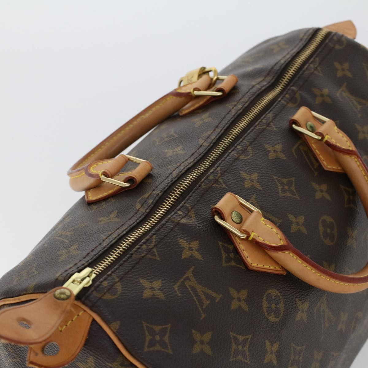 LOUIS VUITTON Monogram Speedy 35 Hand Bag M41524 LV Auth 49460