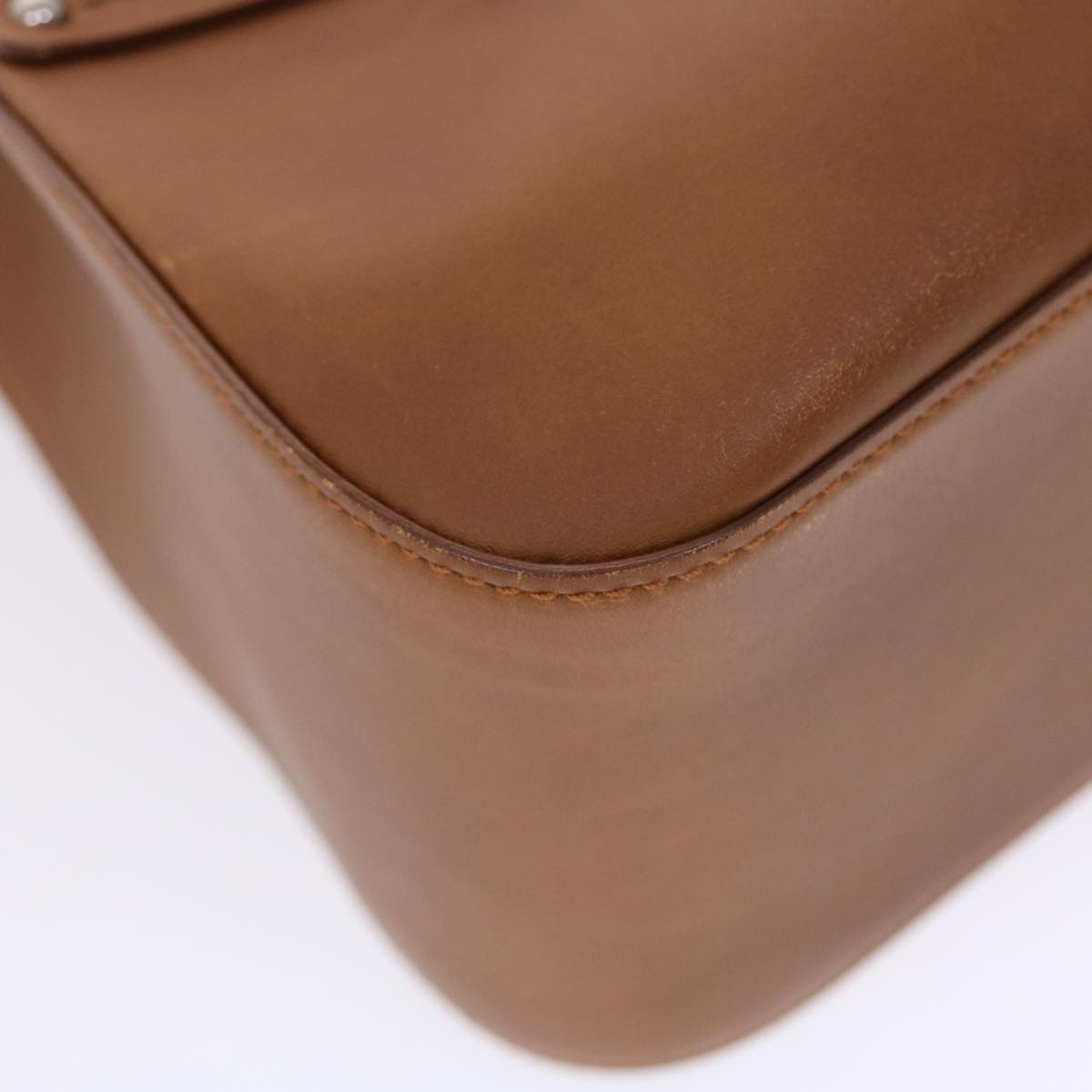 Salvatore Ferragamo Shoulder Bag Leather Brown Auth 49486