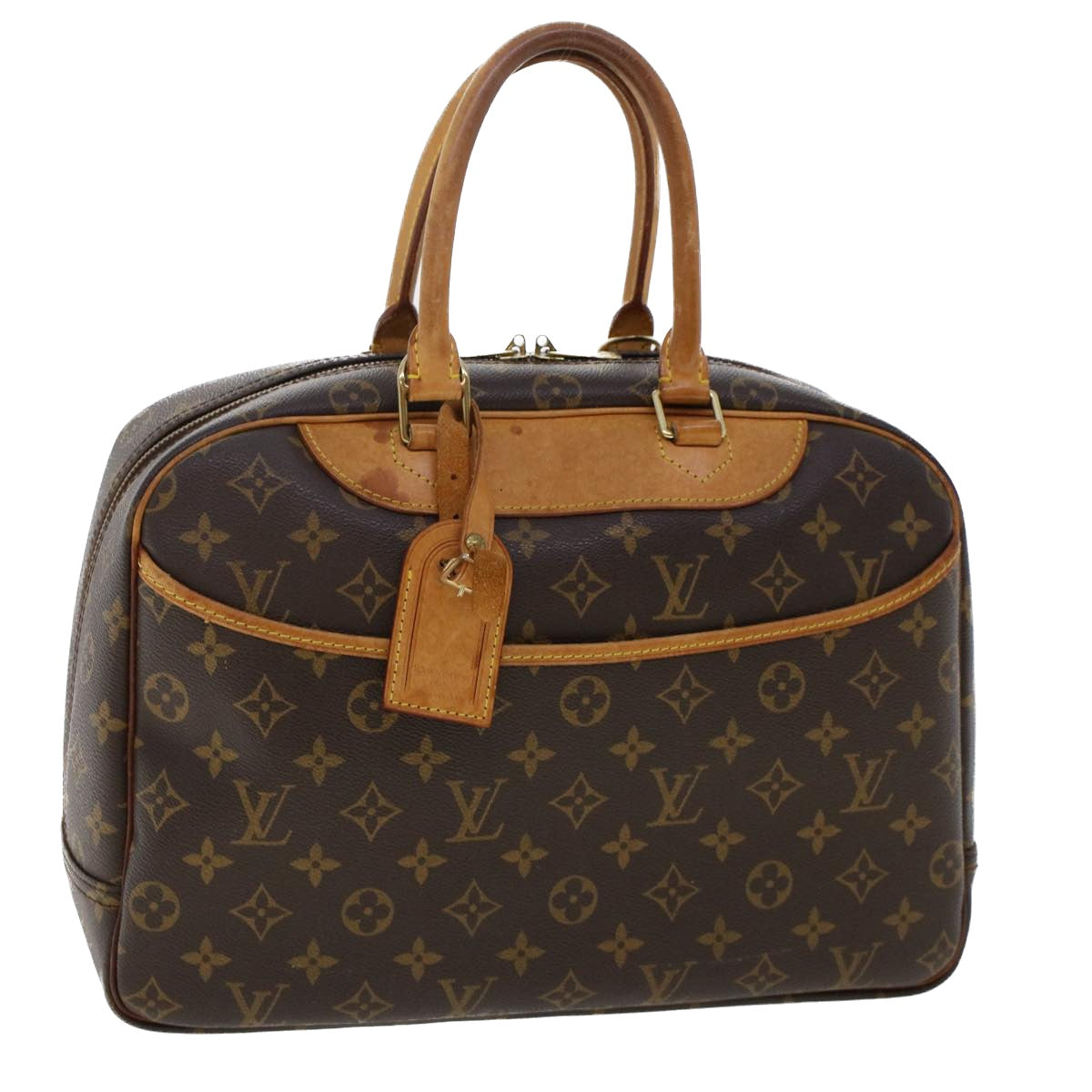 LOUIS VUITTON Monogram Deauville Hand Bag M47270 LV Auth 49539