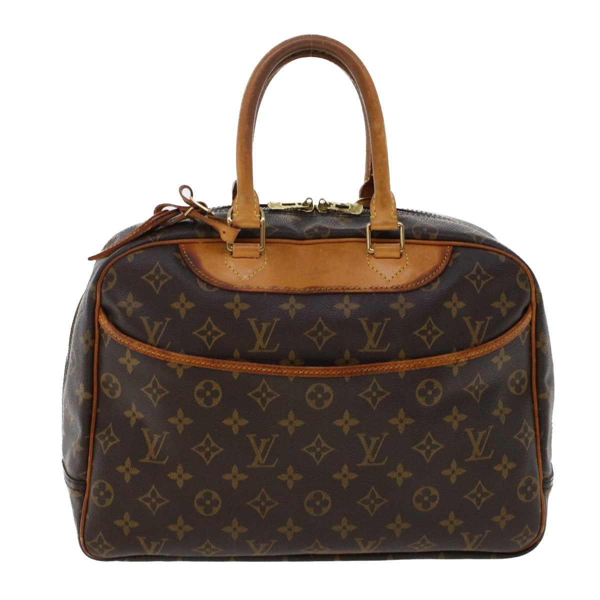 LOUIS VUITTON Monogram Deauville Hand Bag M47270 LV Auth 49540