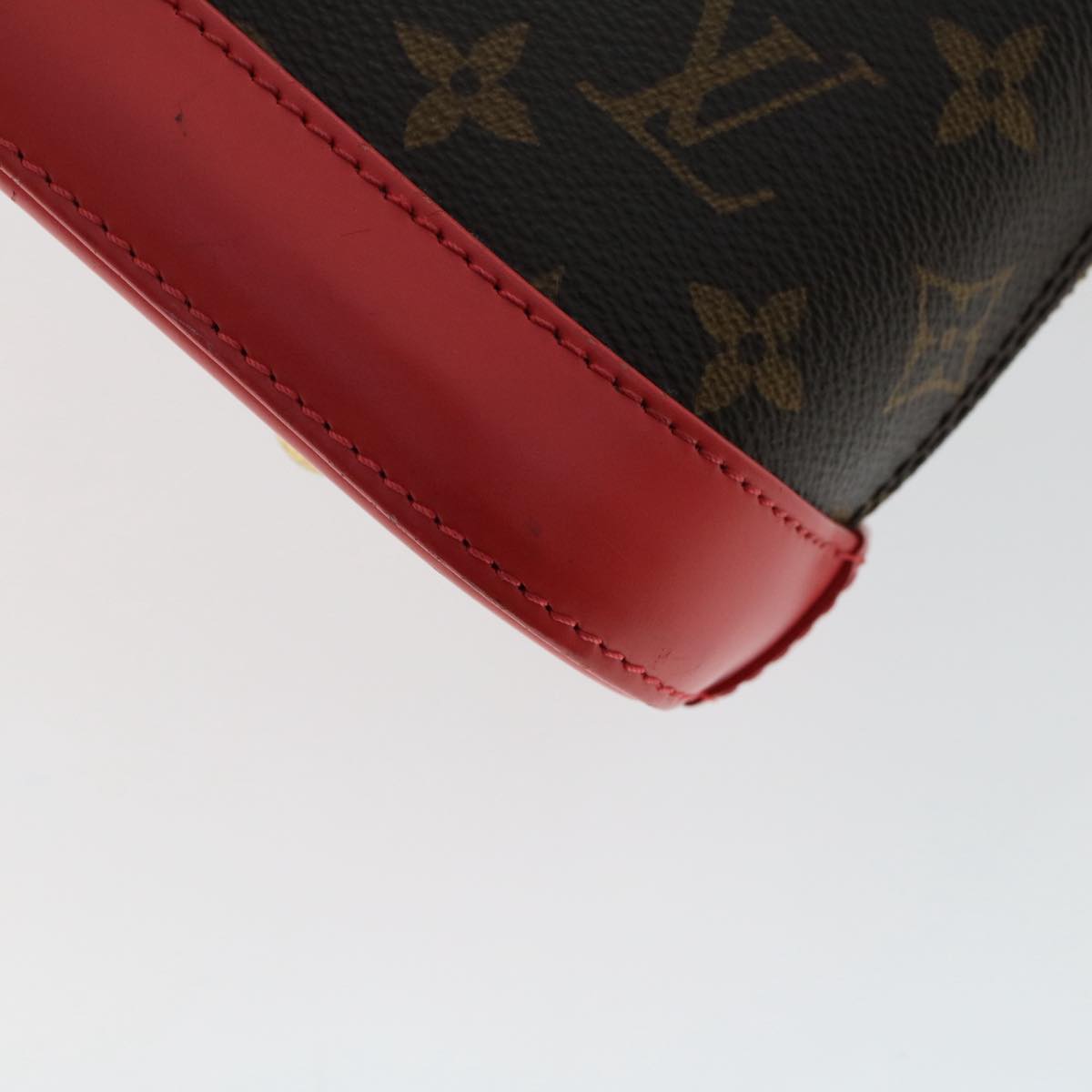 LOUIS VUITTON Monogram Totem Alma BB Hand Bag Red M41659 LV Auth 49551A