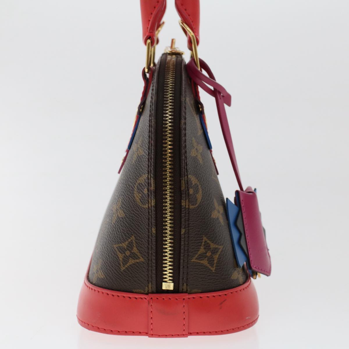 LOUIS VUITTON Monogram Totem Alma BB Hand Bag Red M41659 LV Auth 49551A