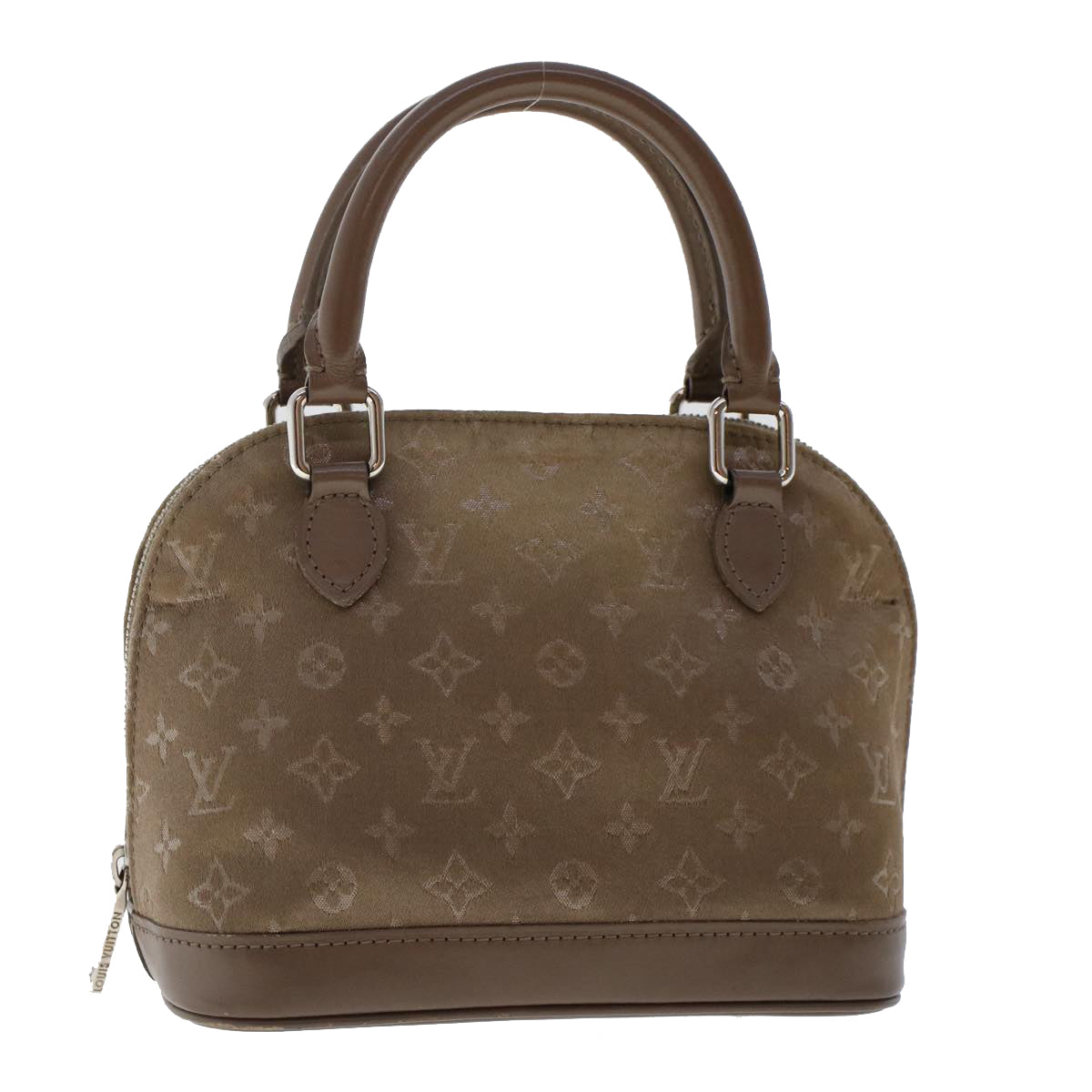 LOUIS VUITTON Monogram Satin Little Alma Hand Bag Gray M92147 LV Auth 49559