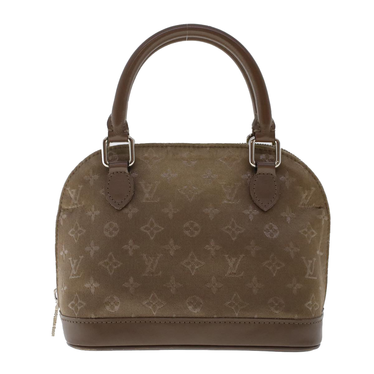 LOUIS VUITTON Monogram Satin Little Alma Hand Bag Gray M92147 LV Auth 49559