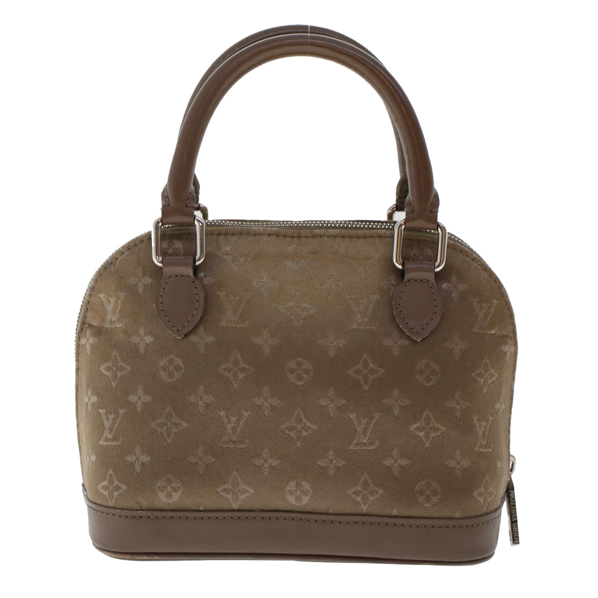 LOUIS VUITTON Monogram Satin Little Alma Hand Bag Gray M92147 LV Auth 49559 - 0