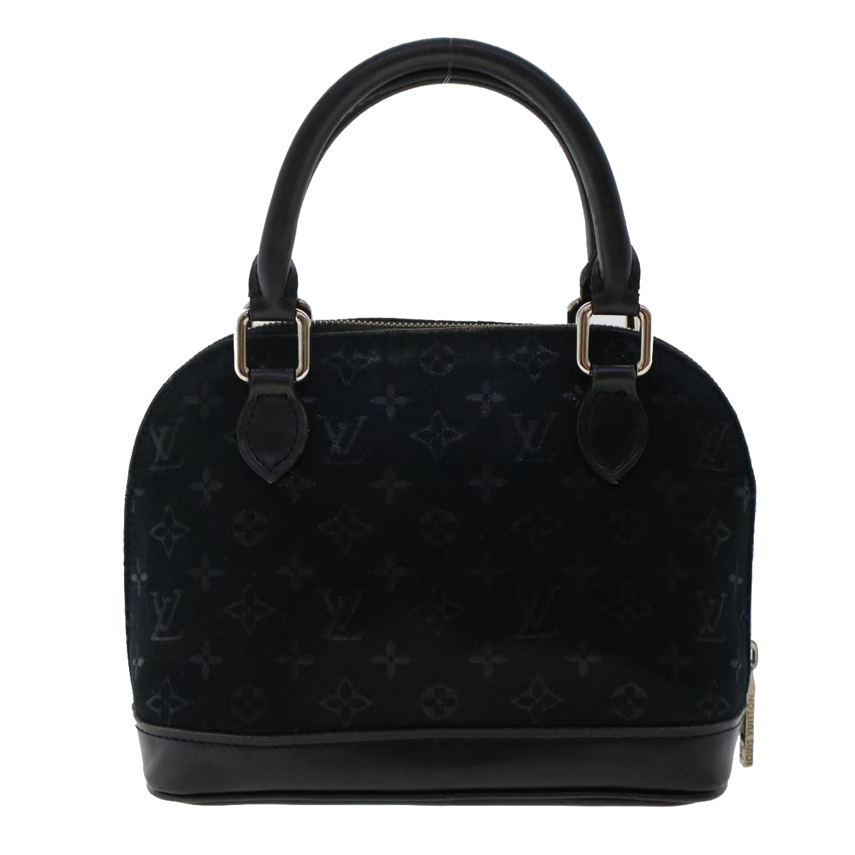 LOUIS VUITTON Monogram Satin Little Alma Hand Bag Black M92146 LV Auth 49560 - 0