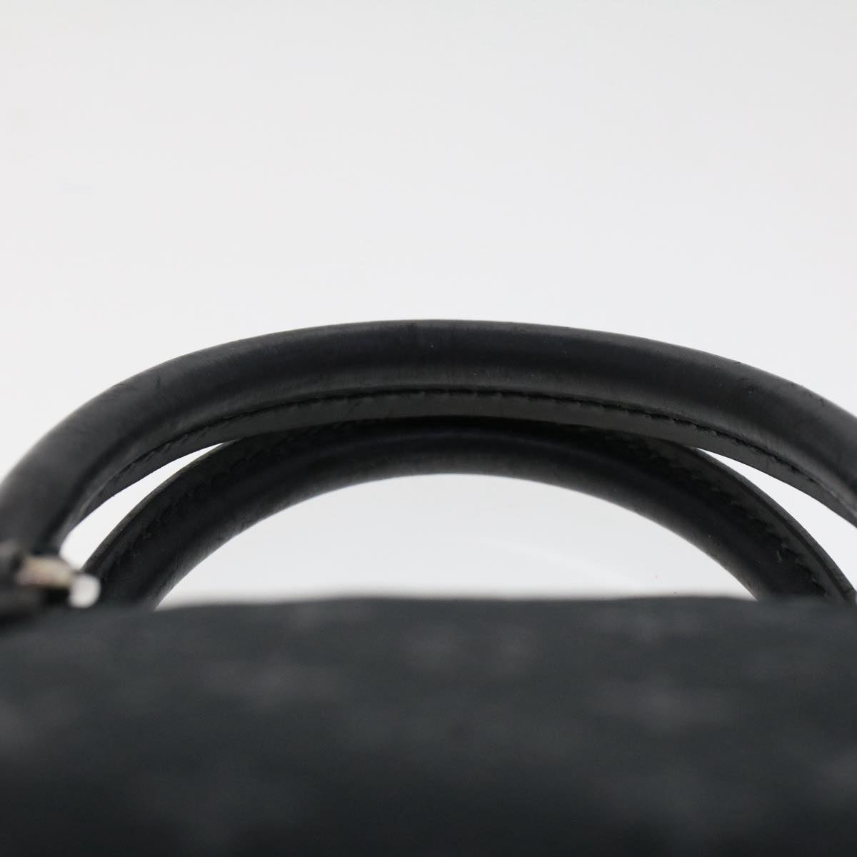 LOUIS VUITTON Monogram Satin Little Alma Hand Bag Black M92146 LV Auth 49560