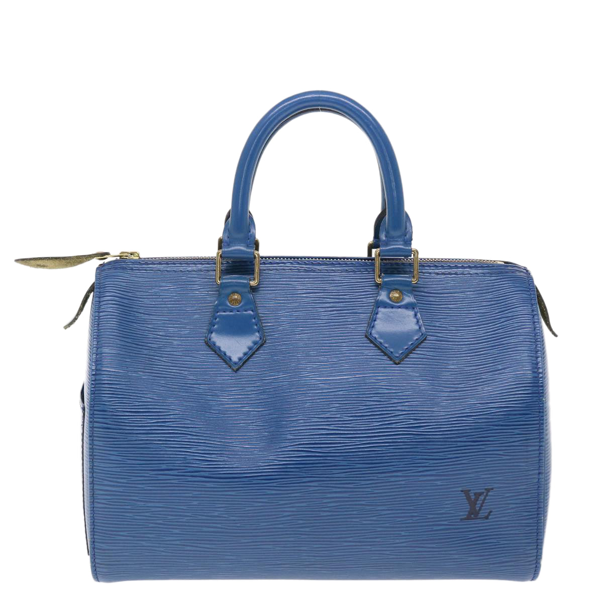 LOUIS VUITTON Epi Speedy 25 Hand Bag Toledo Blue M43015 LV Auth 49569 - 0