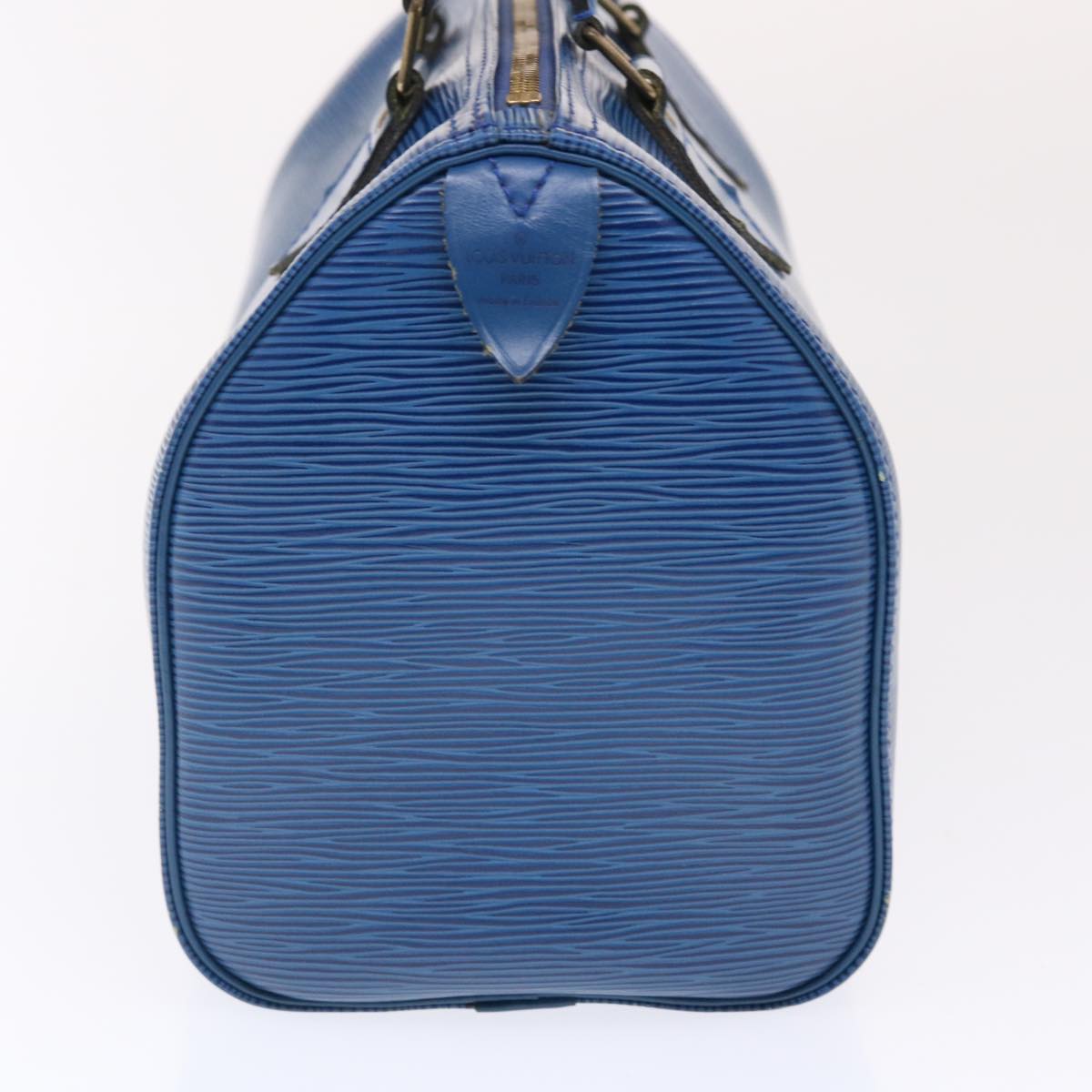 LOUIS VUITTON Epi Speedy 25 Hand Bag Toledo Blue M43015 LV Auth 49569