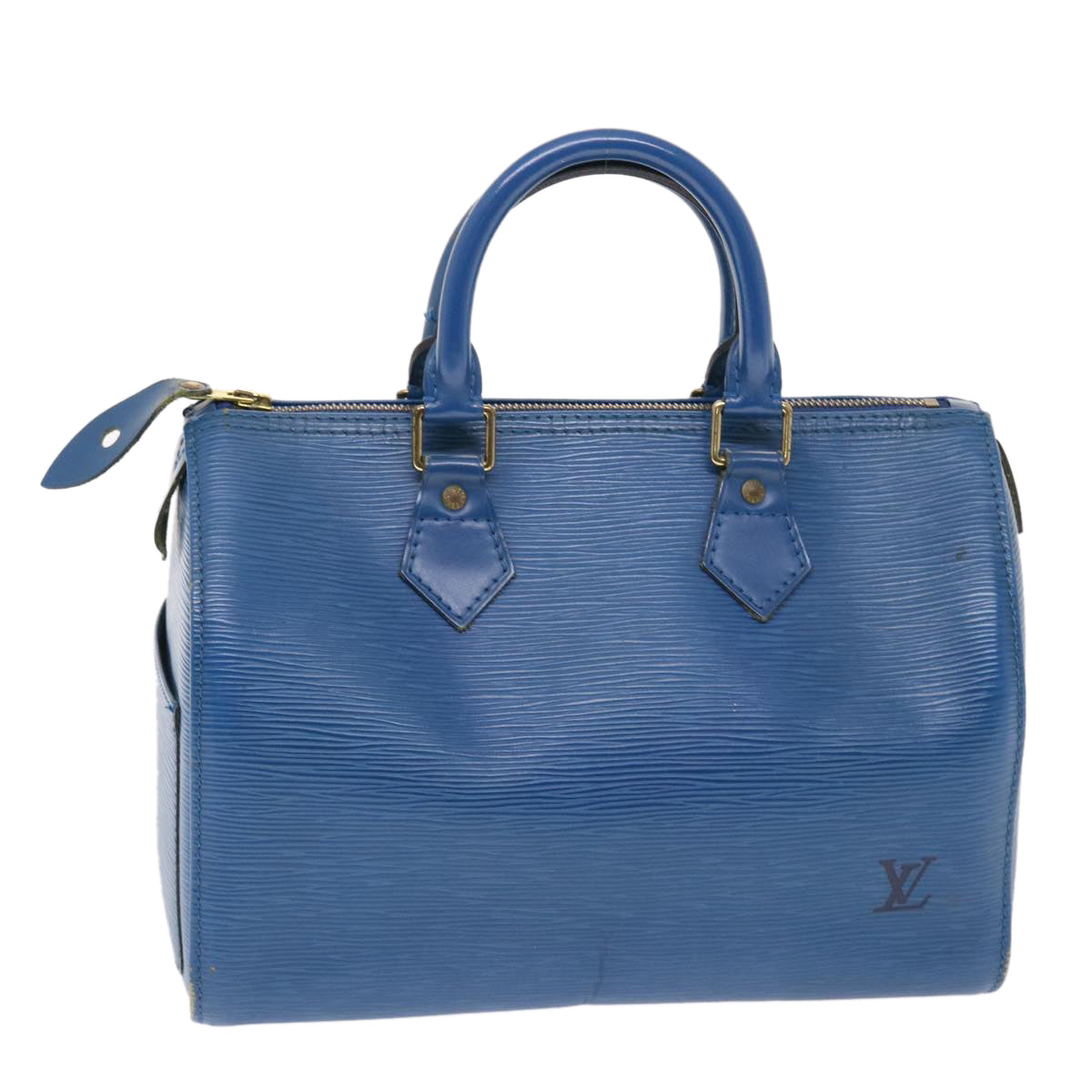 LOUIS VUITTON Epi Speedy 25 Hand Bag Toledo Blue M43015 LV Auth 49570 - 0