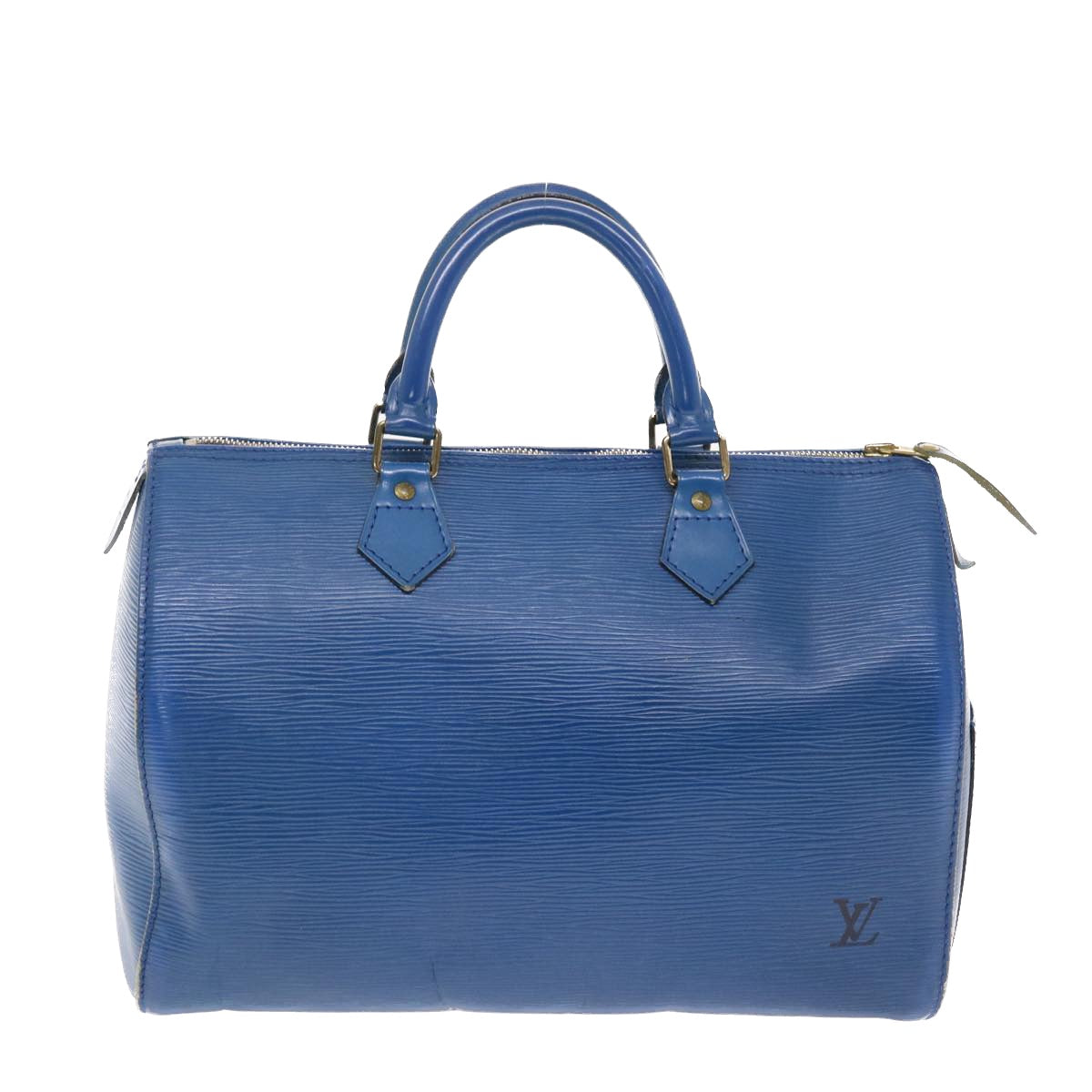 LOUIS VUITTON Epi Speedy 30 Hand Bag Toledo Blue M43005 LV Auth 49660