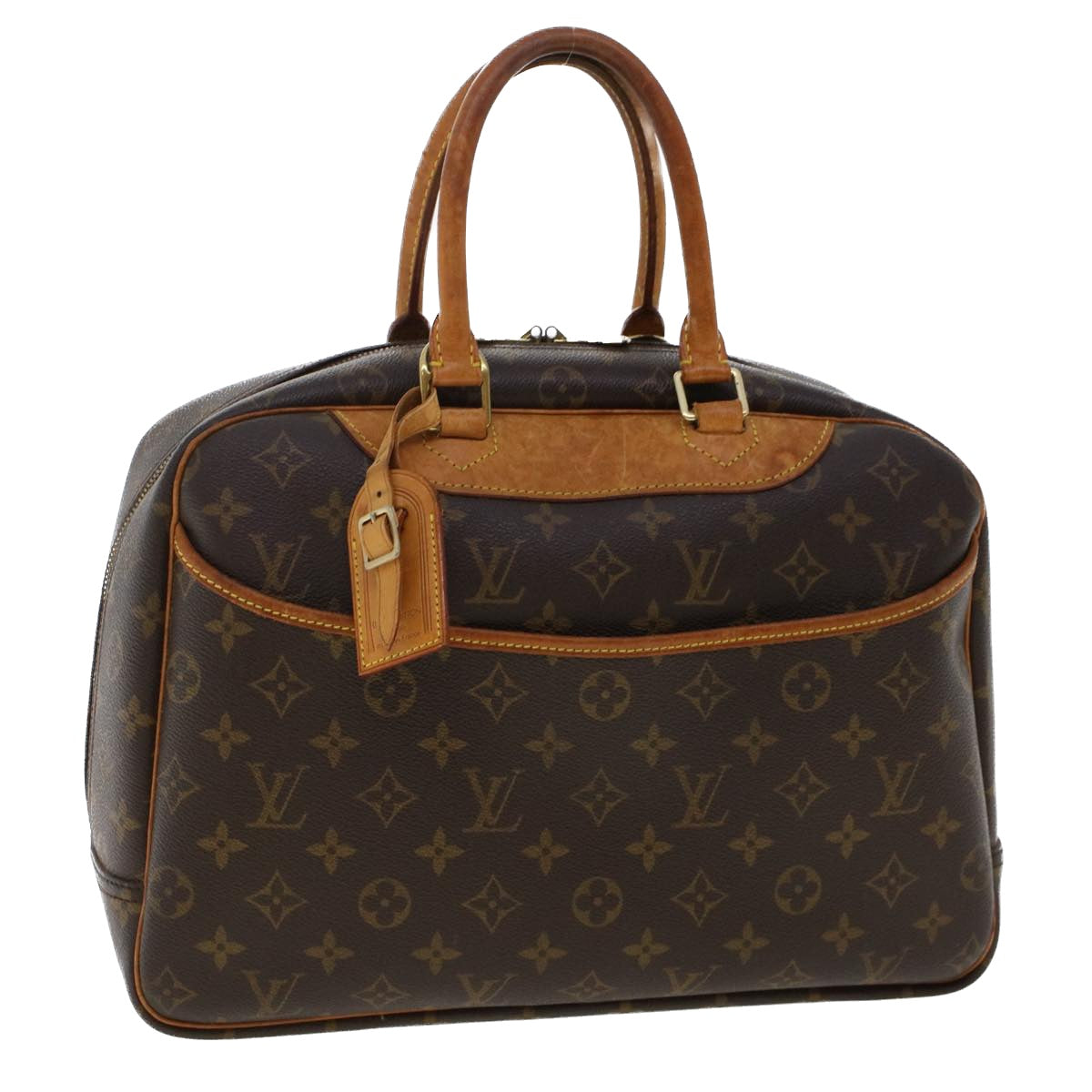 LOUIS VUITTON Monogram Deauville Hand Bag M47270 LV Auth 49661