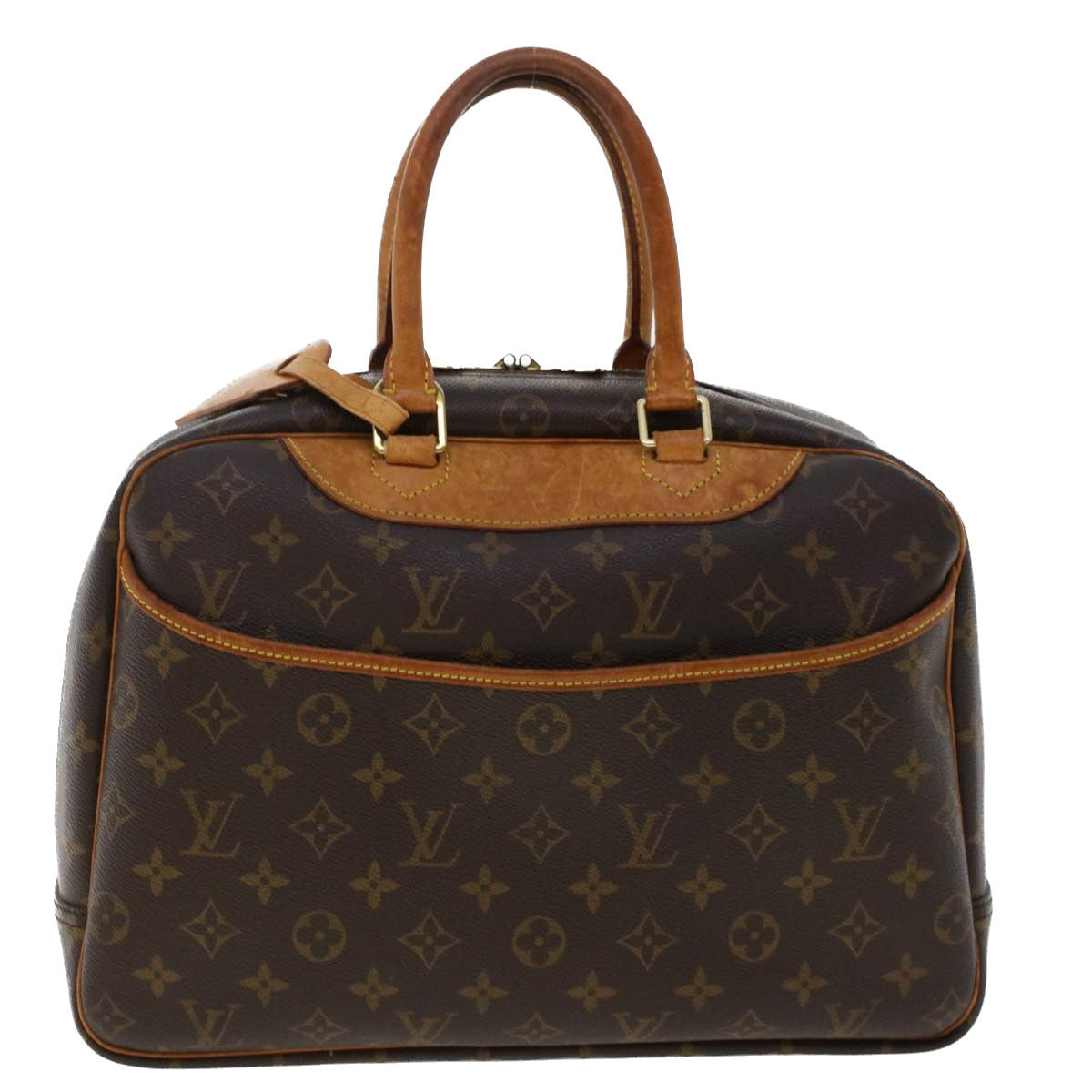 LOUIS VUITTON Monogram Deauville Hand Bag M47270 LV Auth 49661