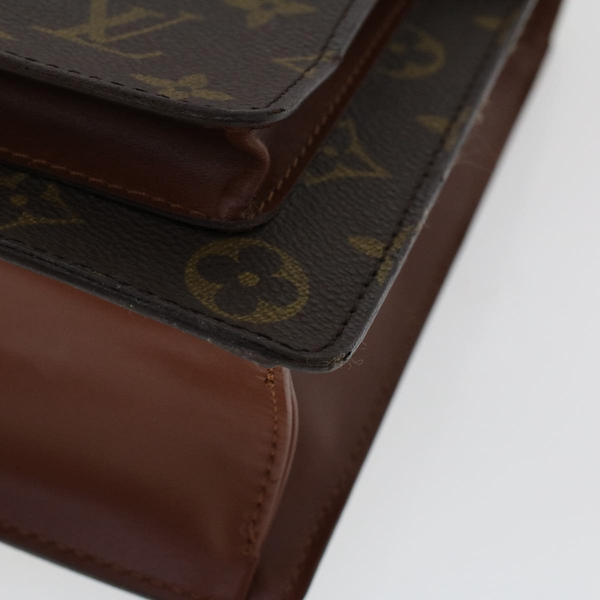 LOUIS VUITTON Monogram Monceau Hand Bag 2way M51185 LV Auth 49713