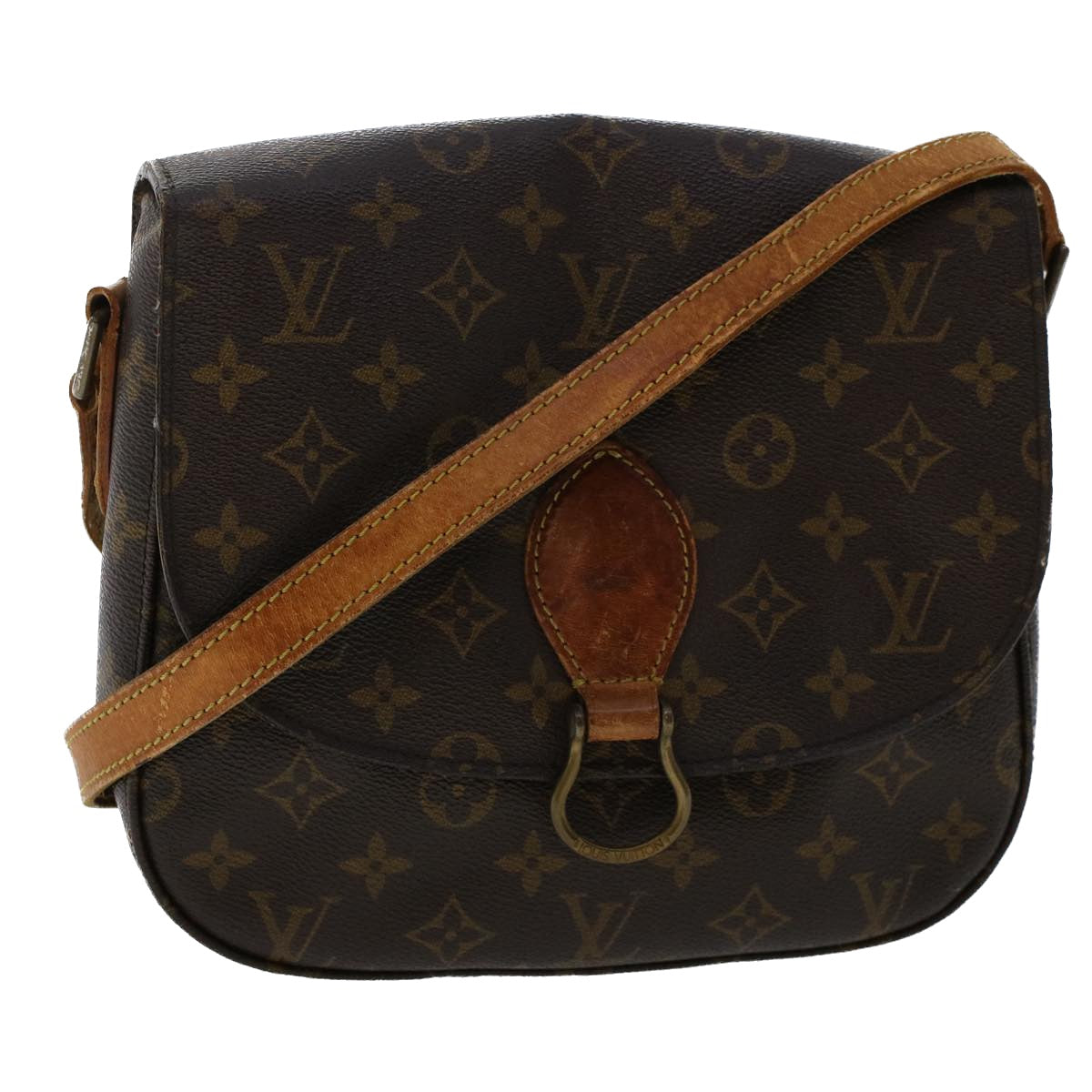 LOUIS VUITTON Monogram Saint Cloud GM Shoulder Bag M51242 LV Auth 49715