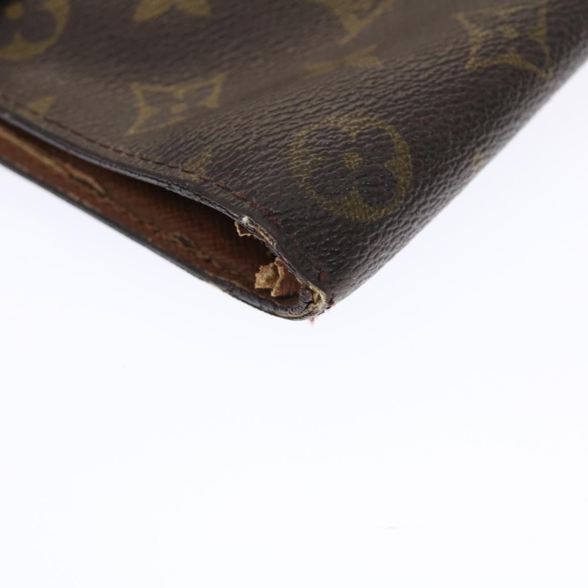 LOUIS VUITTON Monogram Porte Envelope Clutch Bag M51801 LV Auth 49723