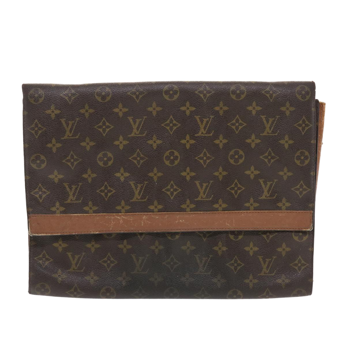 LOUIS VUITTON Monogram Porte Envelope Clutch Bag M51801 LV Auth 49723