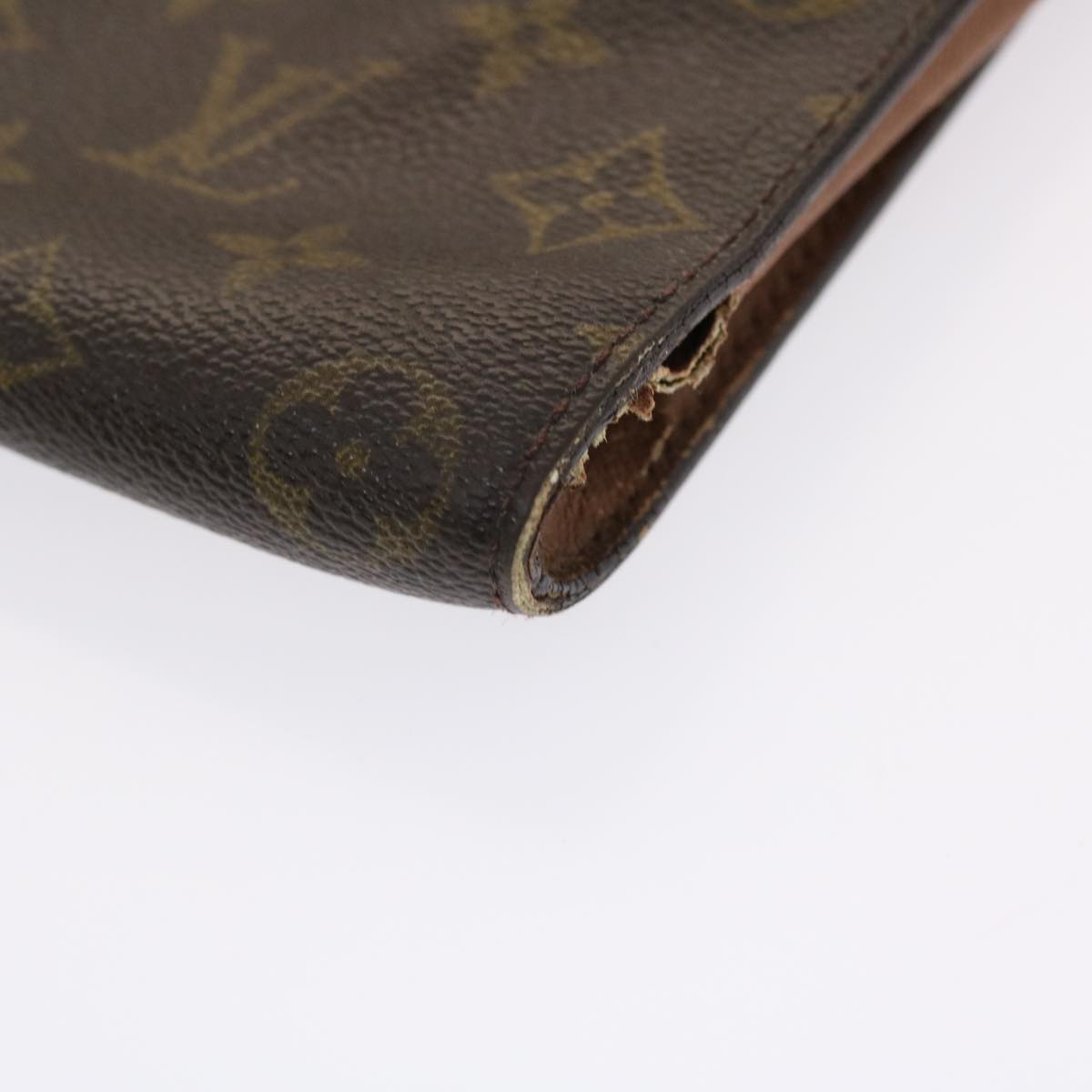 LOUIS VUITTON Monogram Porte Envelope Clutch Bag M51801 LV Auth 49723