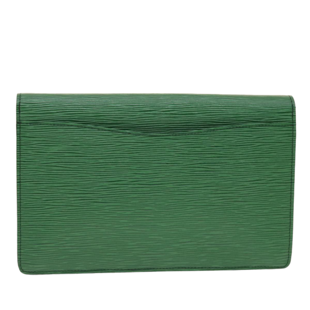 LOUIS VUITTON Epi Montaigne 27 Clutch Bag Green M52654 LV Auth 49747 - 0