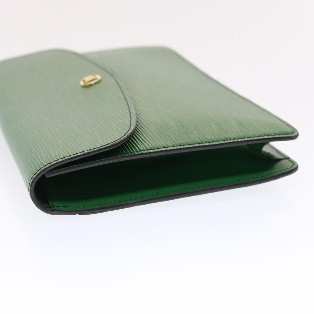 LOUIS VUITTON Epi Montaigne 27 Clutch Bag Green M52654 LV Auth 49747