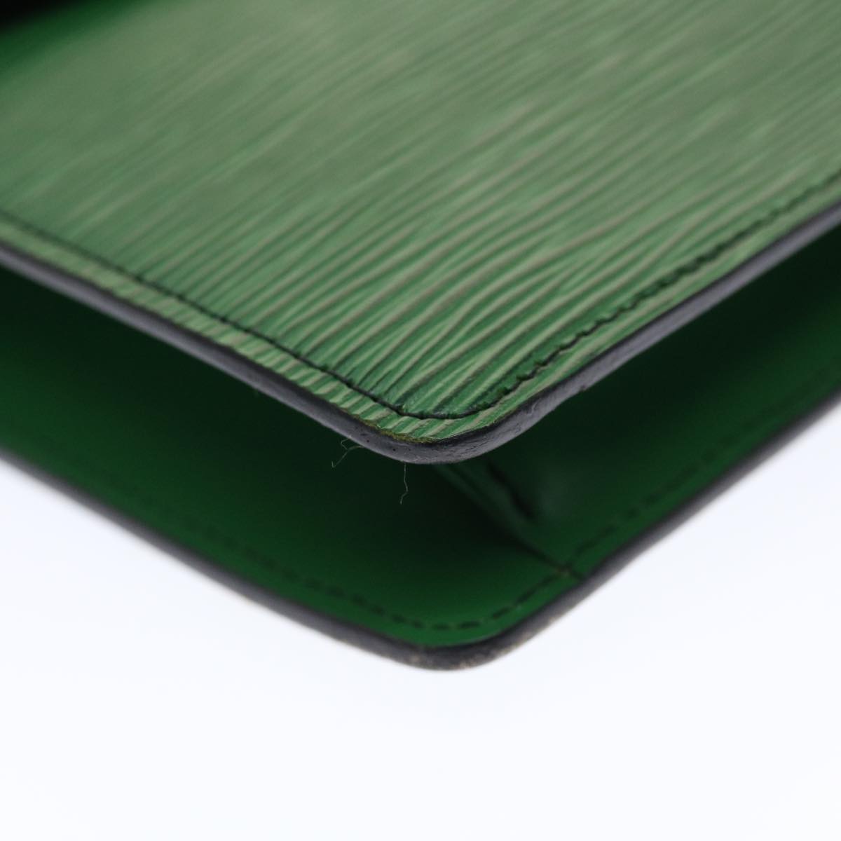 LOUIS VUITTON Epi Montaigne 27 Clutch Bag Green M52654 LV Auth 49747