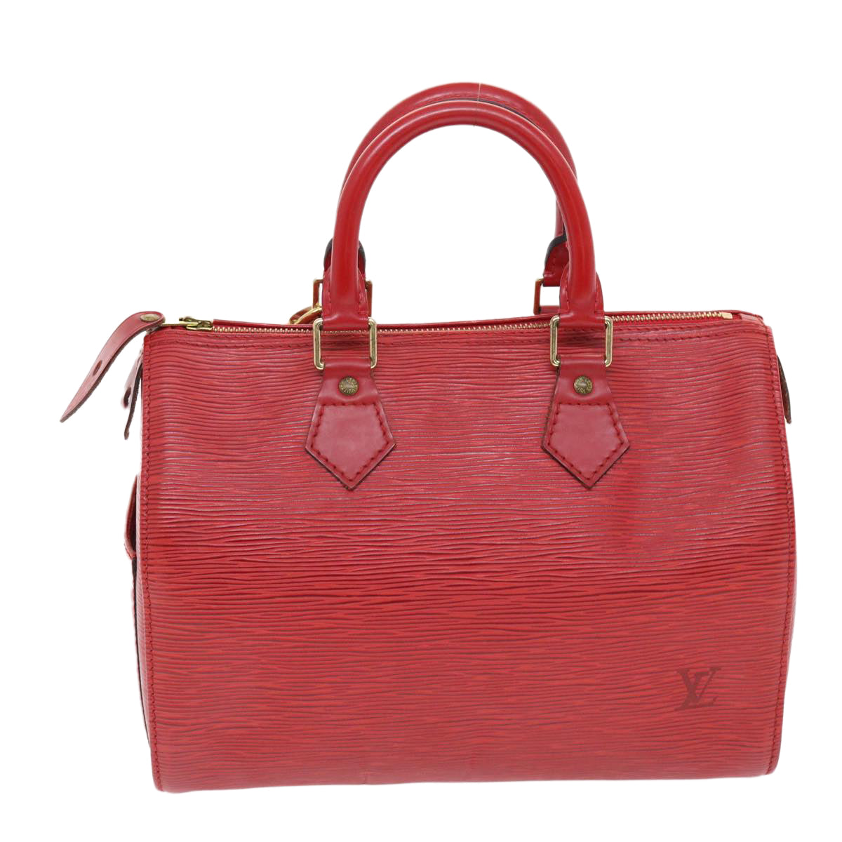 LOUIS VUITTON Epi Speedy 25 Hand Bag Castilian Red M43017 LV Auth 49755 - 0