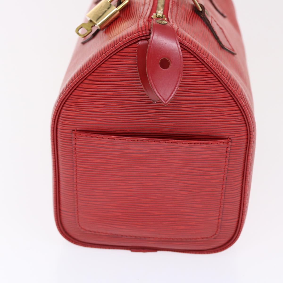 LOUIS VUITTON Epi Speedy 25 Hand Bag Castilian Red M43017 LV Auth 49755