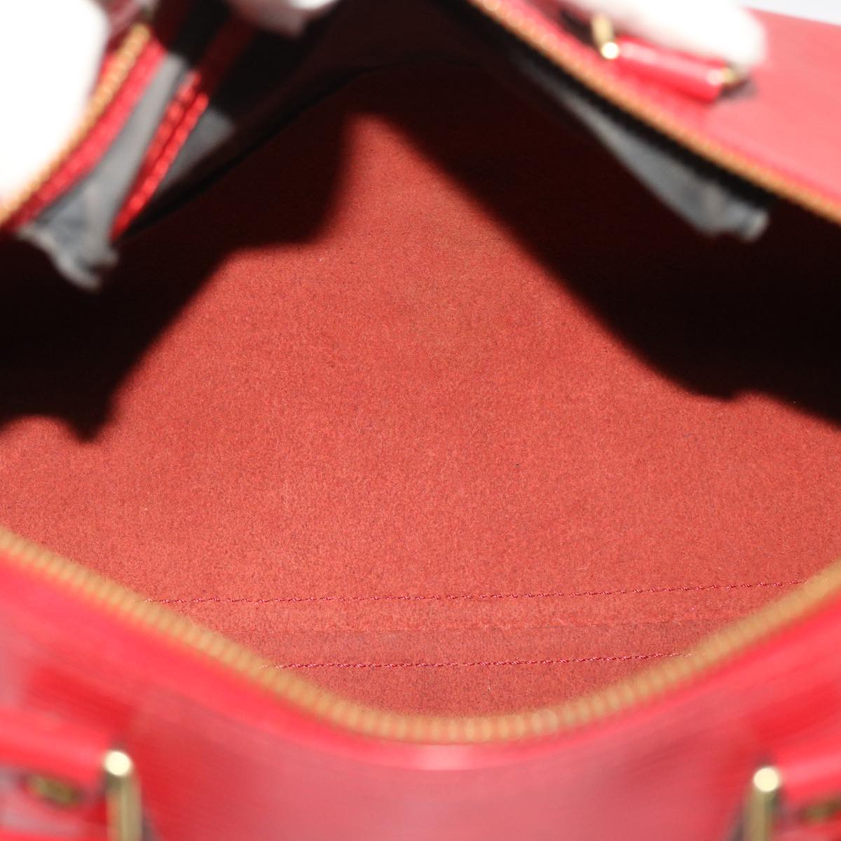 LOUIS VUITTON Epi Speedy 30 Hand Bag Castilian Red M43007 LV Auth 49758