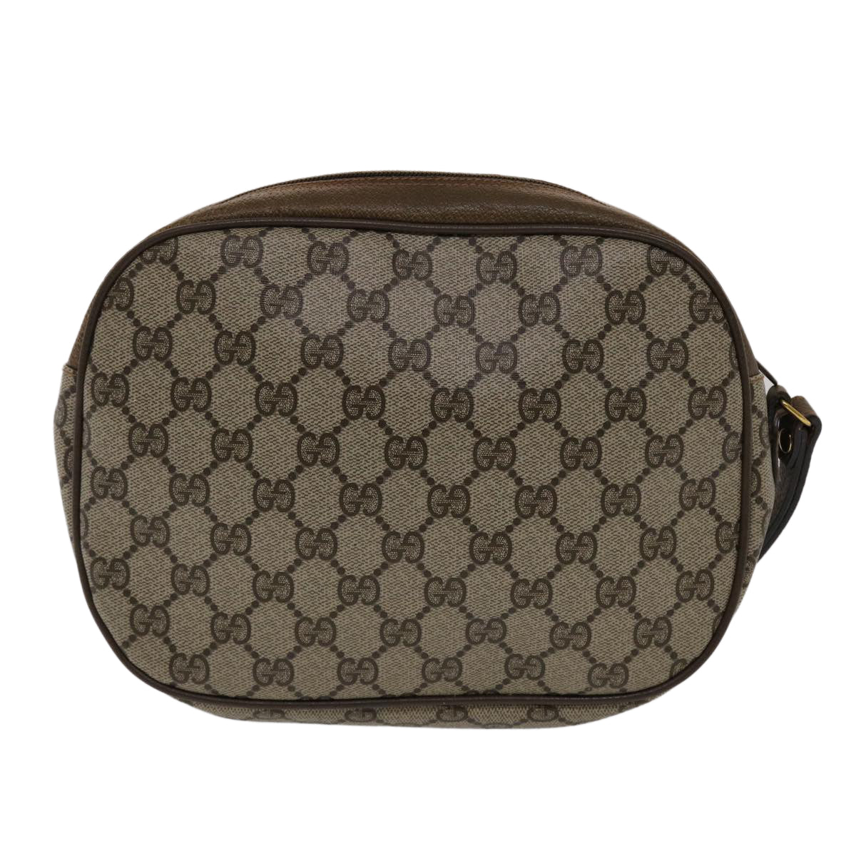 GUCCI GG Canvas Web Sherry Line Clutch Bag Beige Red Green 89 01 034 Auth 49787 - 0