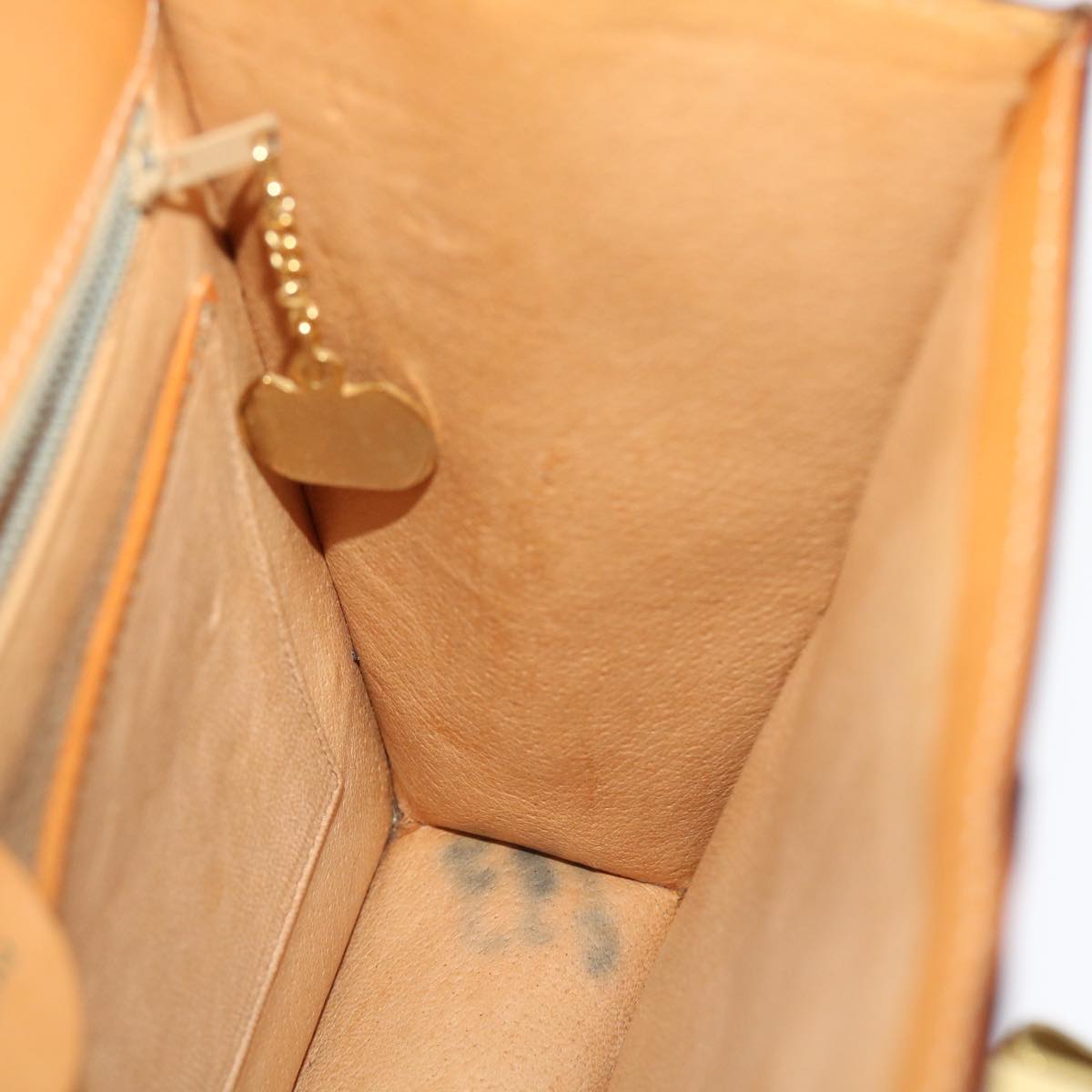 CELINE Macadam Canvas Hand Bag PVC Leather Brown Auth 49820
