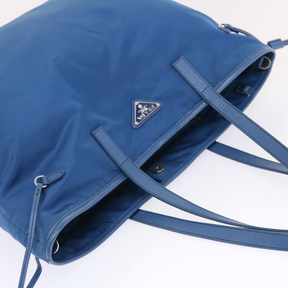 PRADA Tote Bag Nylon 2way Blue Auth 49821