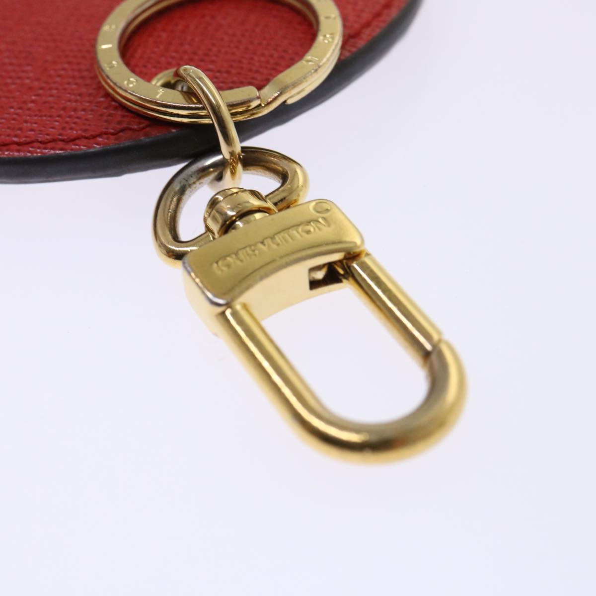 LOUIS VUITTON Monogram Porte Cles Monogram Check Key Holder M68657 LV Auth 49861