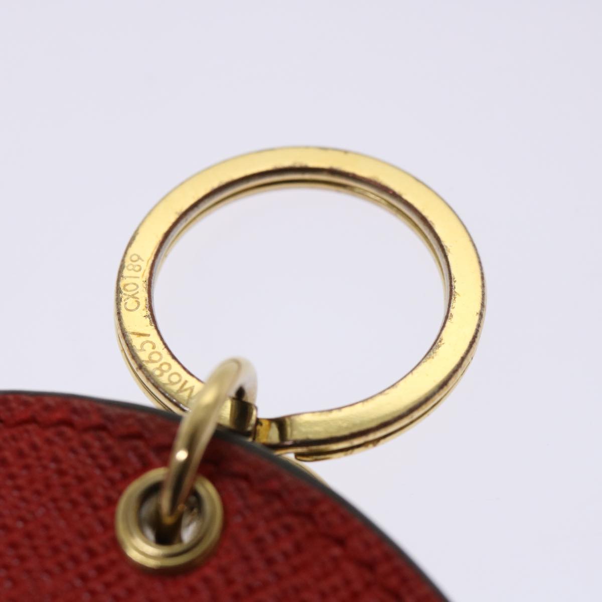 LOUIS VUITTON Monogram Porte Cles Monogram Check Key Holder M68657 LV Auth 49861