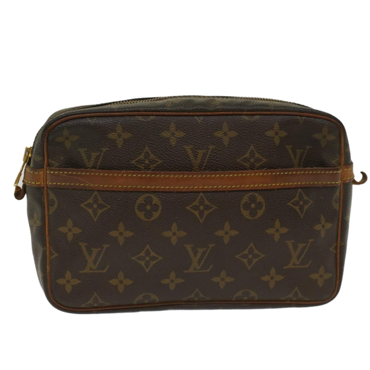 LOUIS VUITTON Monogram Compiegne 23 Clutch Bag M51847 LV Auth 49862