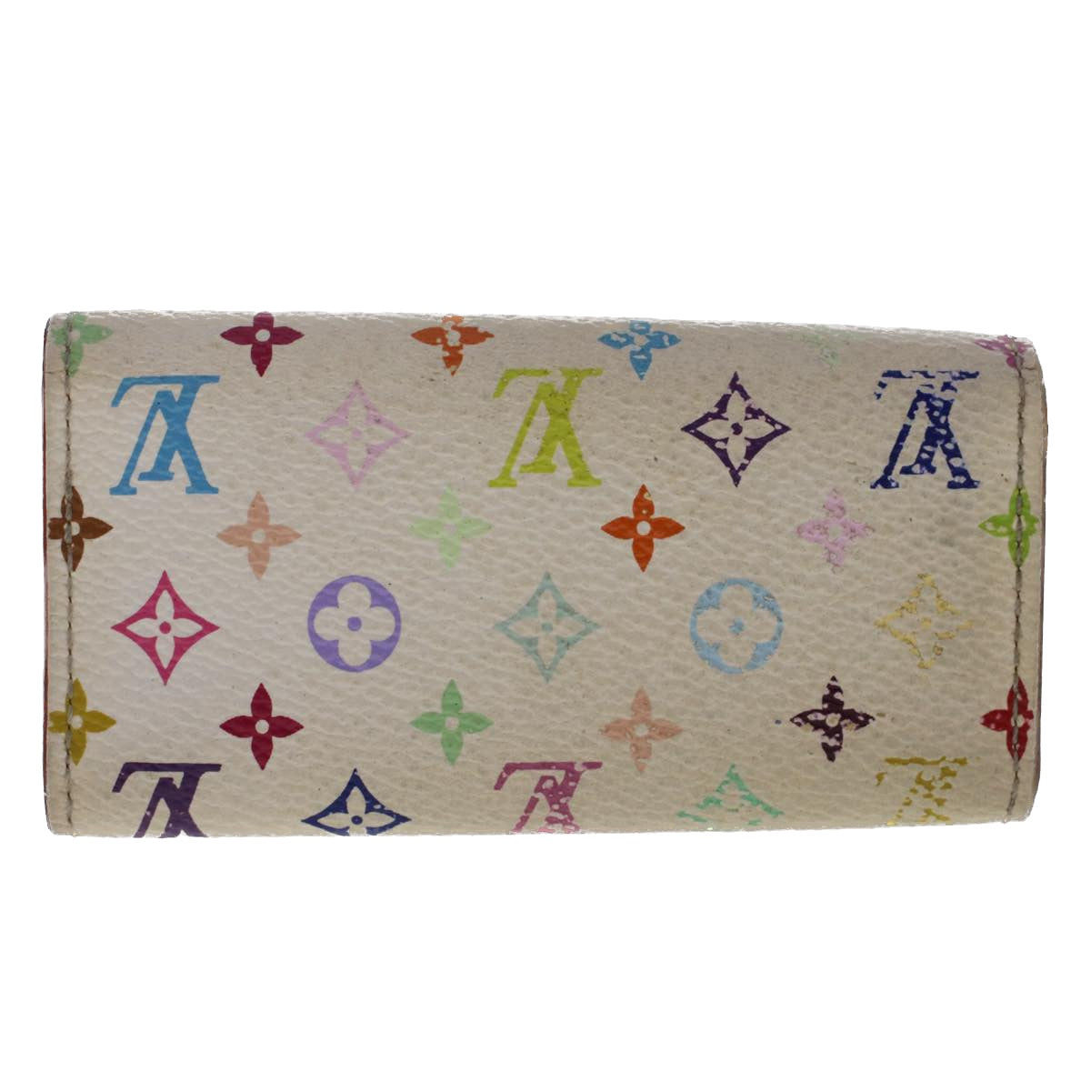 LOUIS VUITTON Monogram Multicolor Multi Cles 4 Key Case White M60043 Auth 49872 - 0