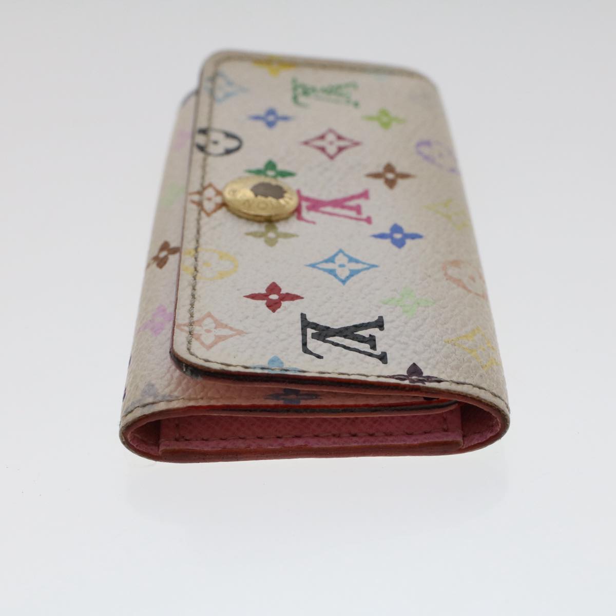 LOUIS VUITTON Monogram Multicolor Multi Cles 4 Key Case White M60043 Auth 49872