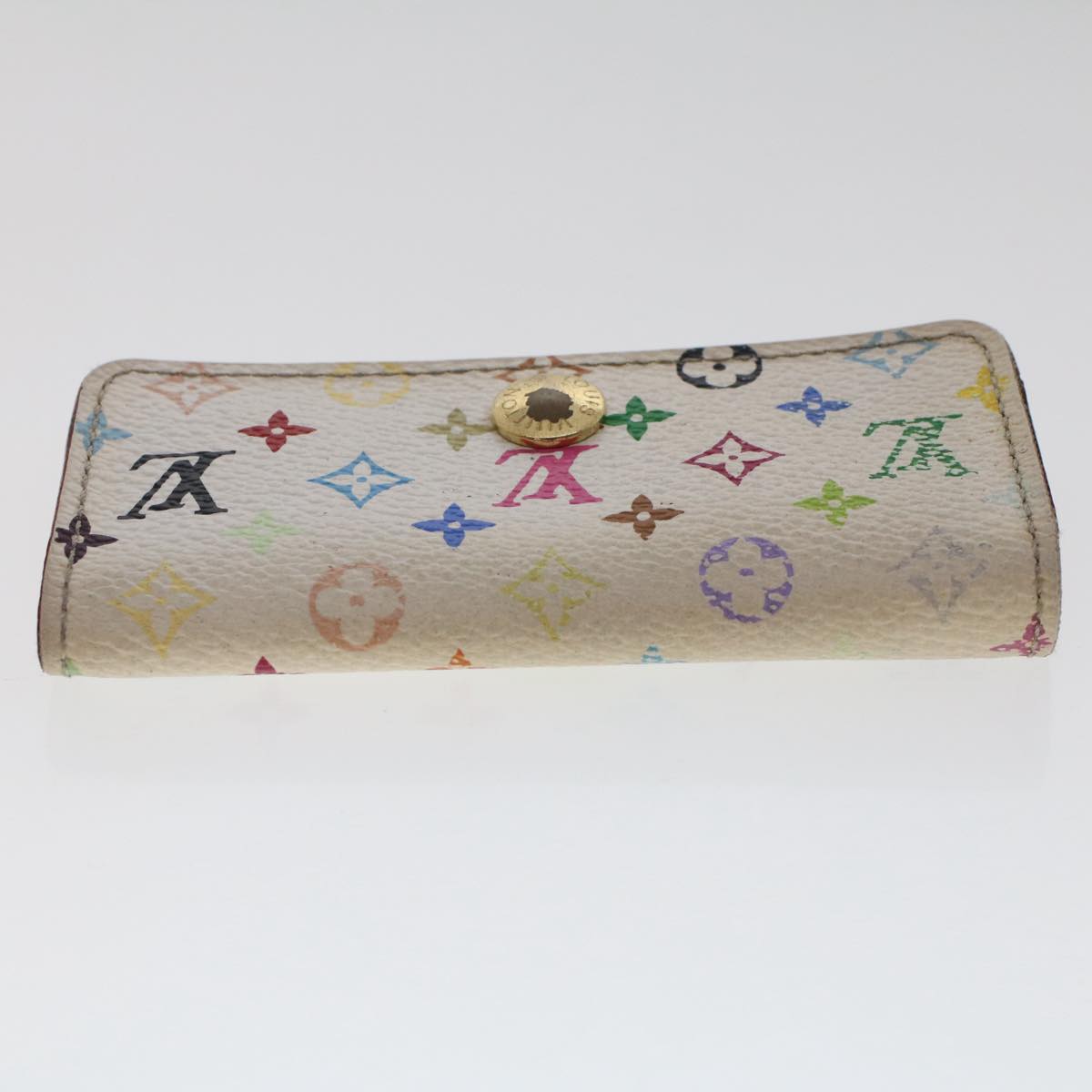 LOUIS VUITTON Monogram Multicolor Multi Cles 4 Key Case White M60043 Auth 49872