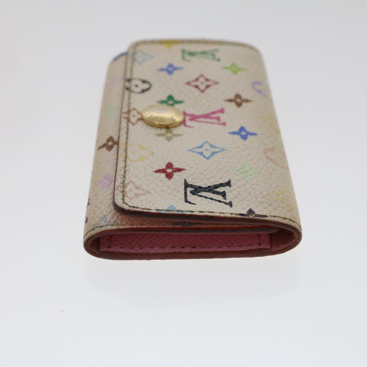 LOUIS VUITTON Monogram Multicolor Multi Cles 4 Key Case White M60043 Auth 49877