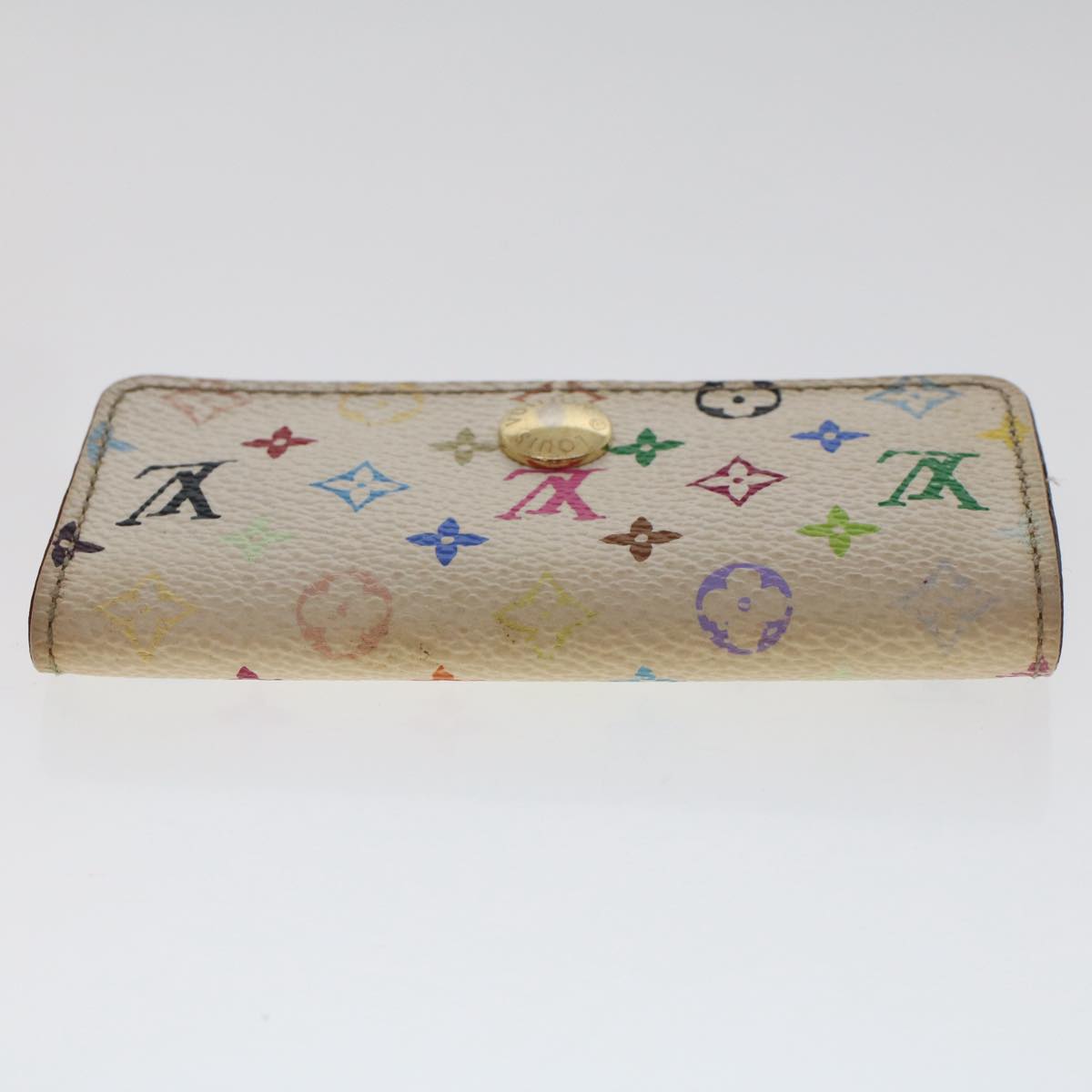 LOUIS VUITTON Monogram Multicolor Multi Cles 4 Key Case White M60043 Auth 49877