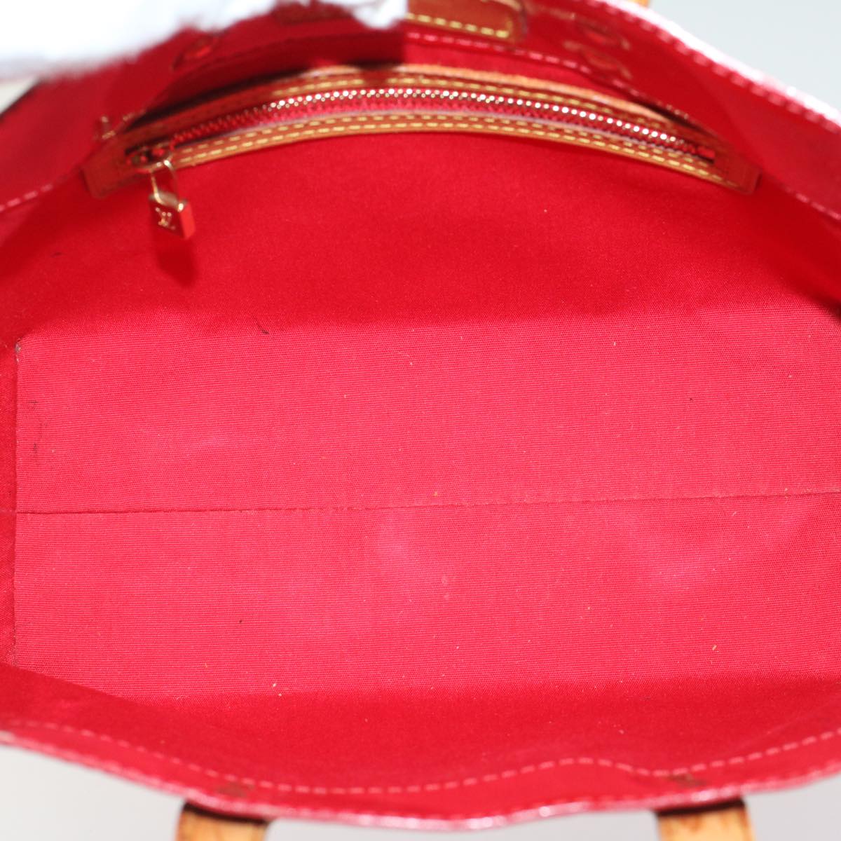 LOUIS VUITTON Monogram Vernis Reade PM Hand Bag Red M91336 LV Auth 49885