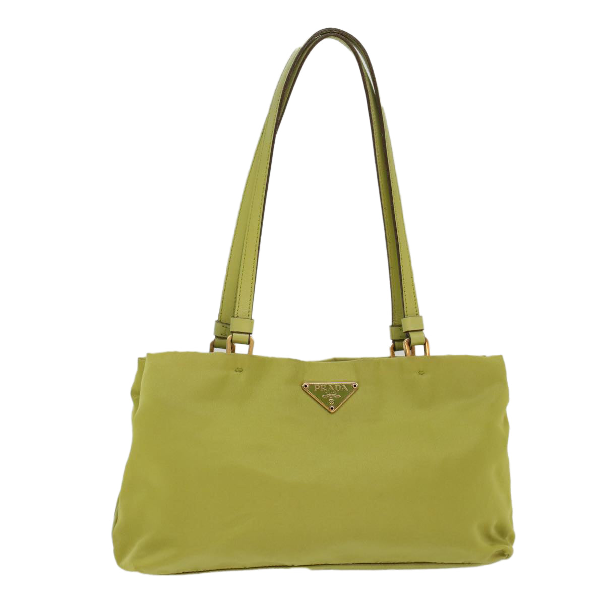 PRADA Shoulder Bag Nylon Green Auth 49898