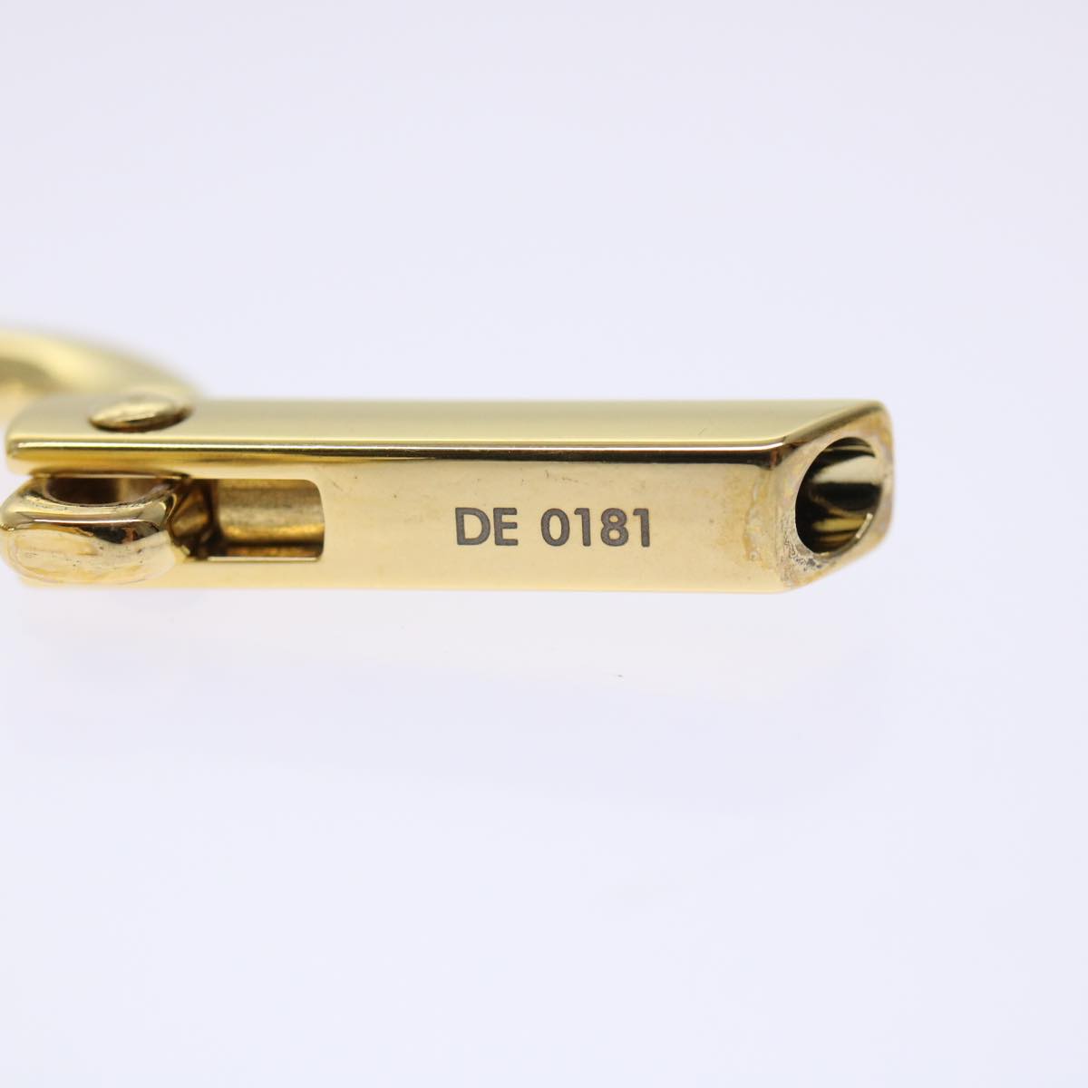 LOUIS VUITTON Porte Cles Trunk Key Holder Gold Tone M66458 LV Auth 49926