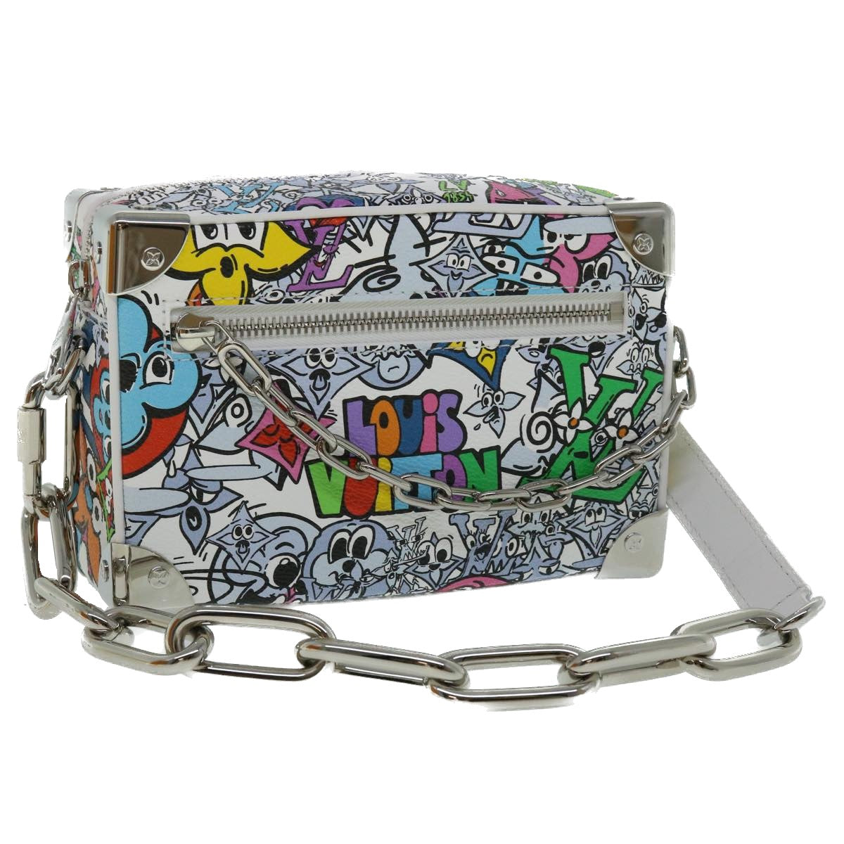 LOUIS VUITTON Monogram Comics Mini Soft Trunk Bag Multicolor M82008 Auth 49928A