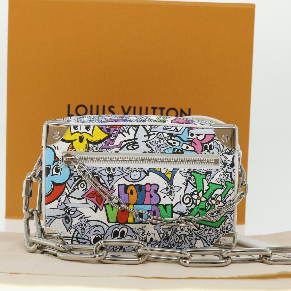 LOUIS VUITTON Monogram Comics Mini Soft Trunk Bag Multicolor M82008 Auth 49928A