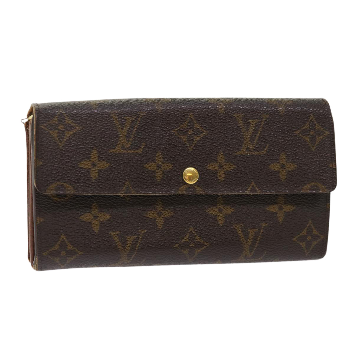 LOUIS VUITTON Monogram Portefeuille Sarah Long Wallet M60531 LV Auth 49970