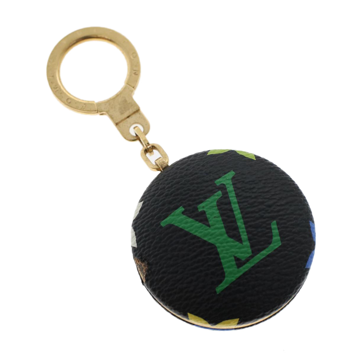 LOUIS VUITTON Monogram Multicolor Canvas Astropill Key Holder M51912 Auth 50014