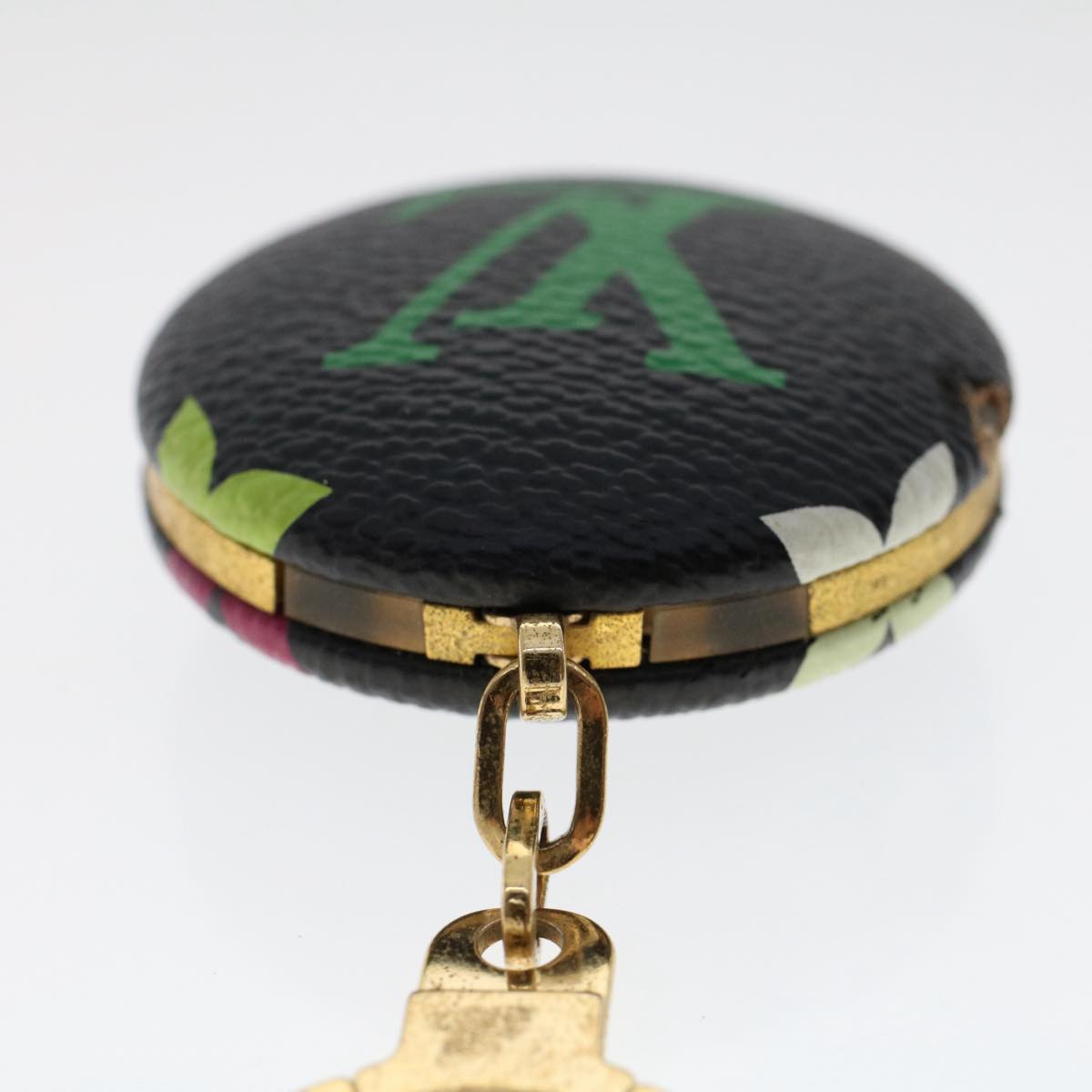 LOUIS VUITTON Monogram Multicolor Canvas Astropill Key Holder M51912 Auth 50014