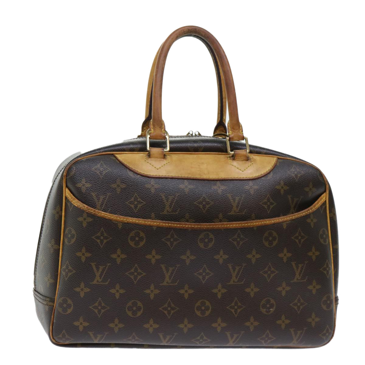 LOUIS VUITTON Monogram Deauville Hand Bag M47270 LV Auth 50024