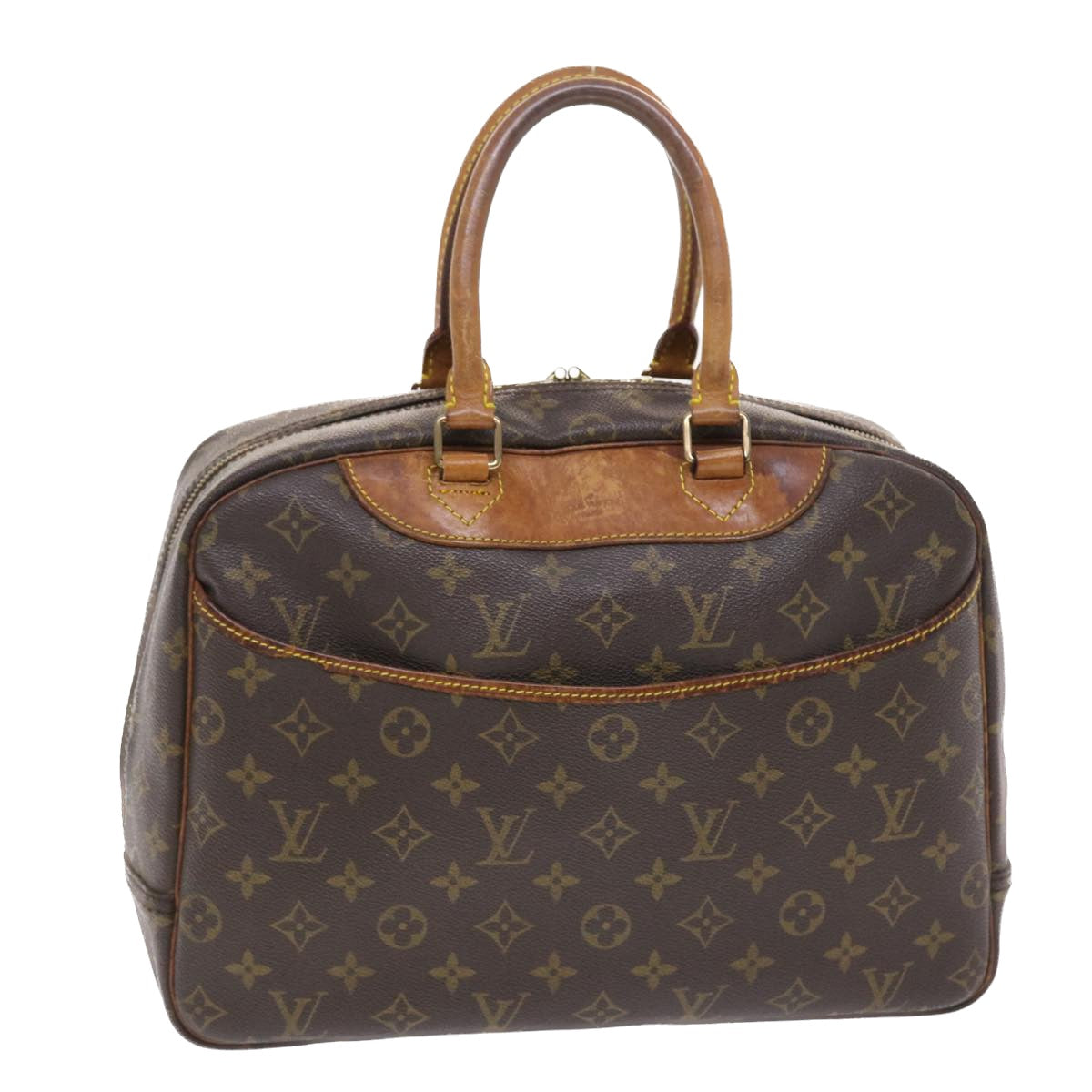 LOUIS VUITTON Monogram Deauville Hand Bag M47270 LV Auth 50026